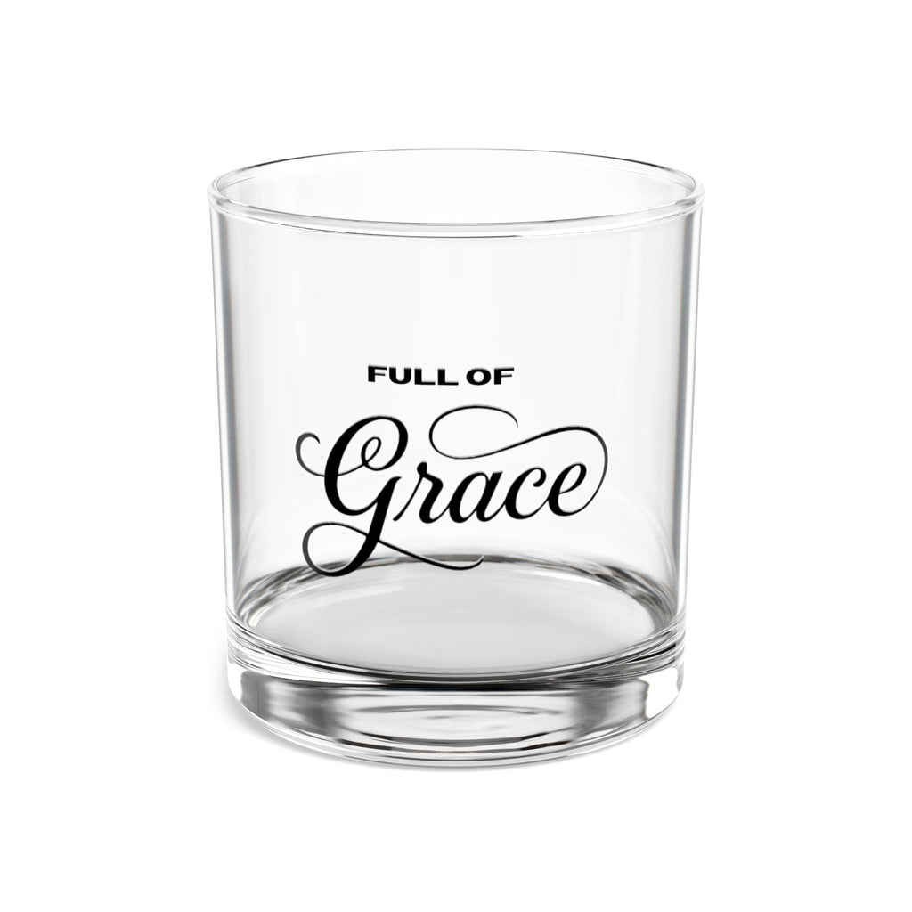 10oz 'Full of Grace' Rocks Glass — Engraved Whiskey Tumbler