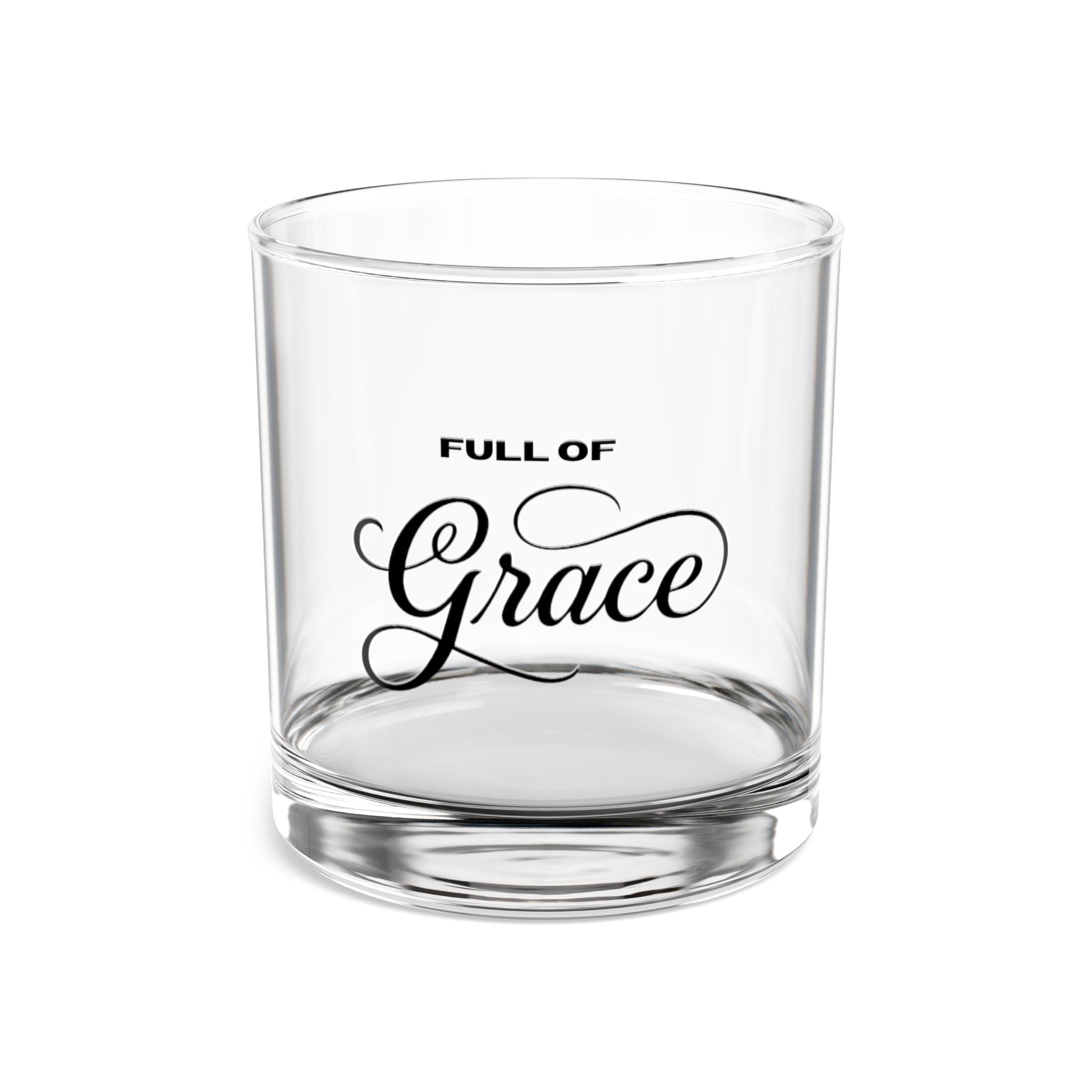 10oz 'Full of Grace' Rocks Glass — Engraved Whiskey Tumbler