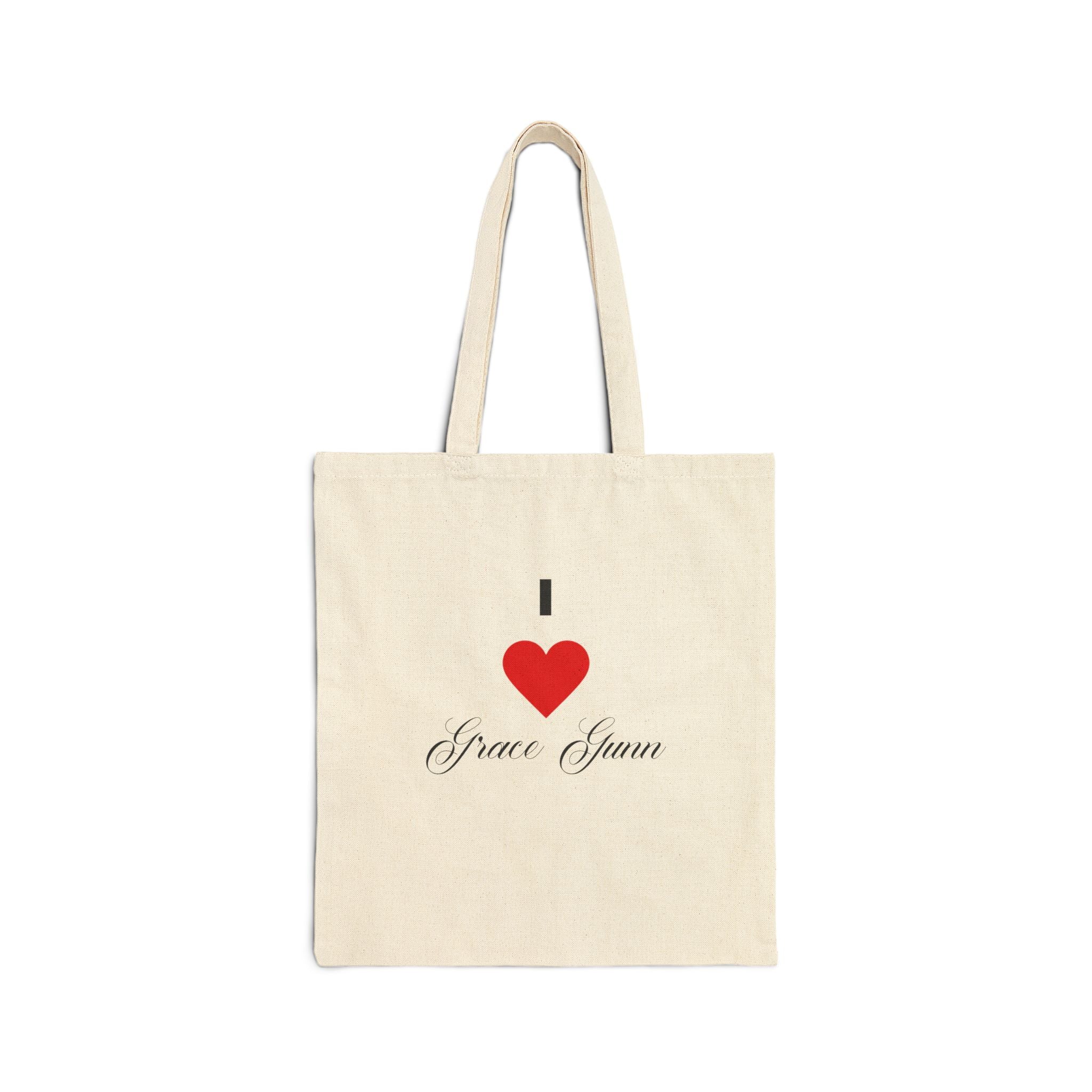 I Heart Grace Gunn Canvas Tote Bag