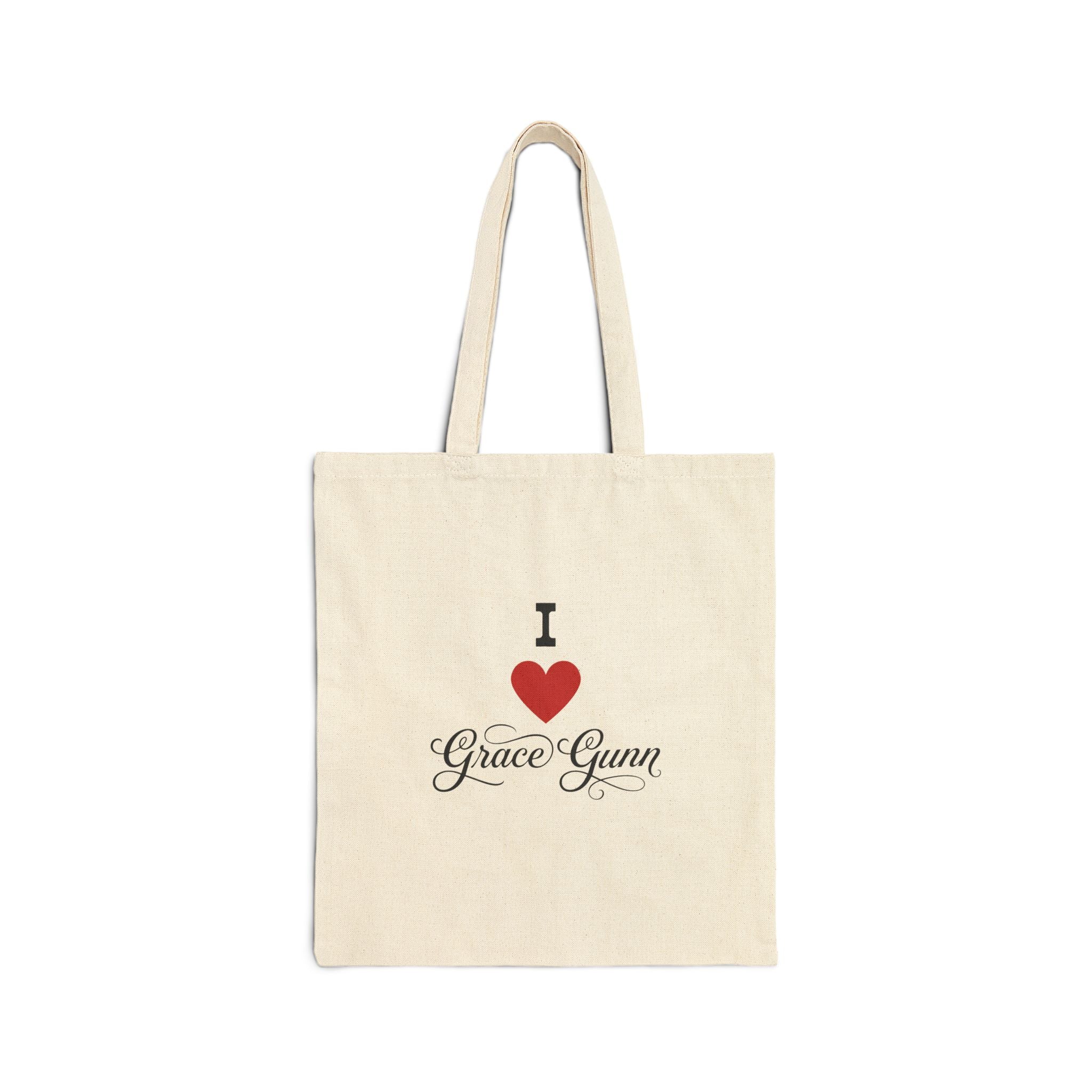 I Heart Grace Gunn Canvas Tote Bag