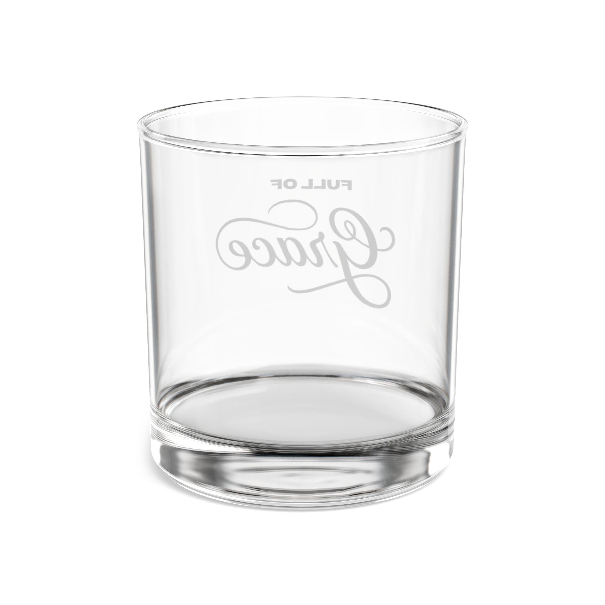 10oz 'Full of Grace' Rocks Glass — Engraved Whiskey Tumbler